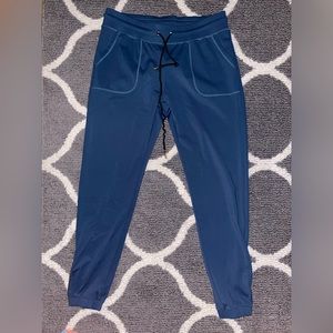 Zyia Dark Teal Peak Zipper Jogger